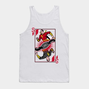 SHAZAM BLACK ADAM - Playing card Tank Top